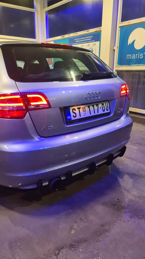 Audi A3 8P Facelift Sportback Rear Diffuser