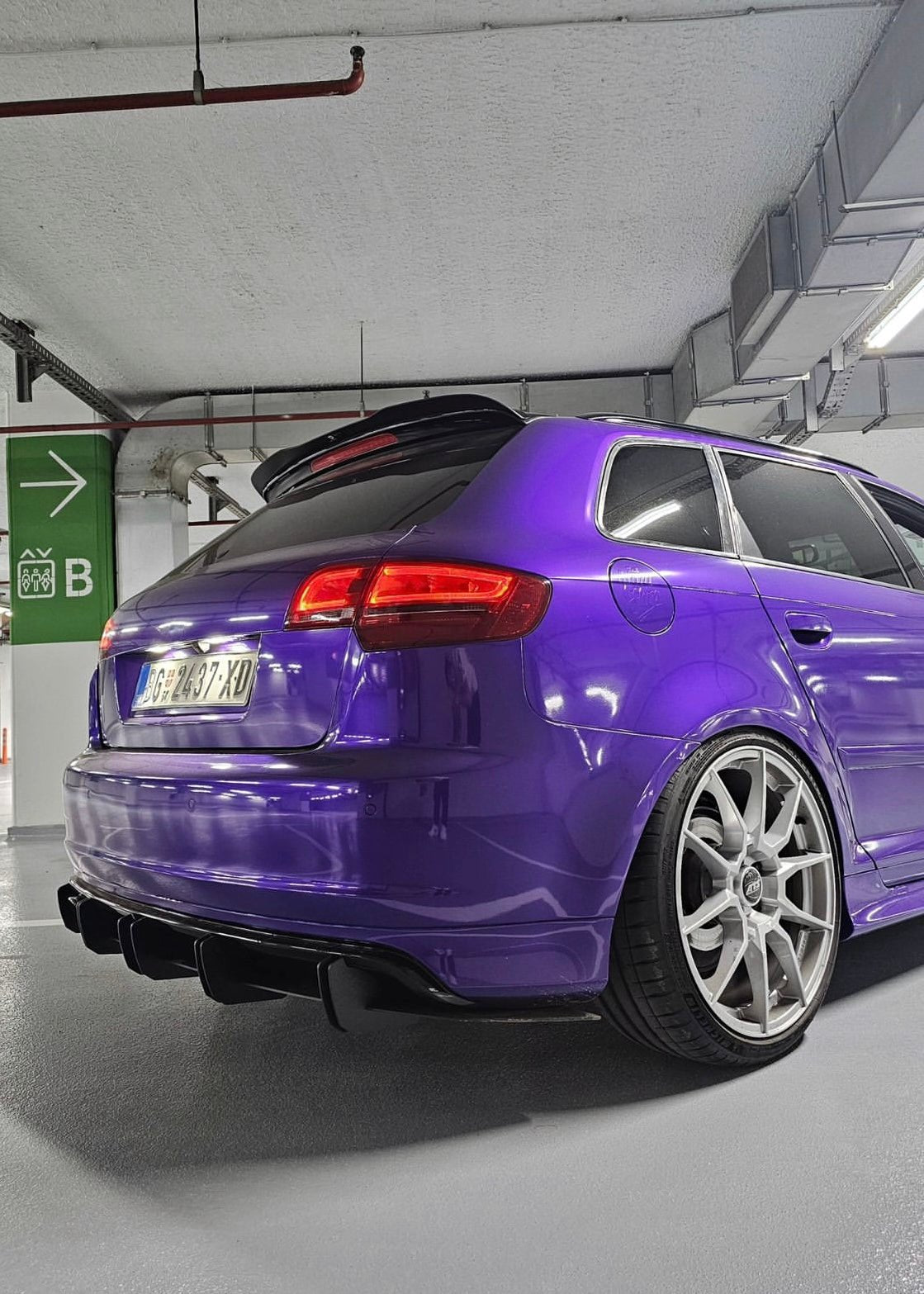 Audi S3 8P Facelift Rear Diffuser - SOLAR DESIGN