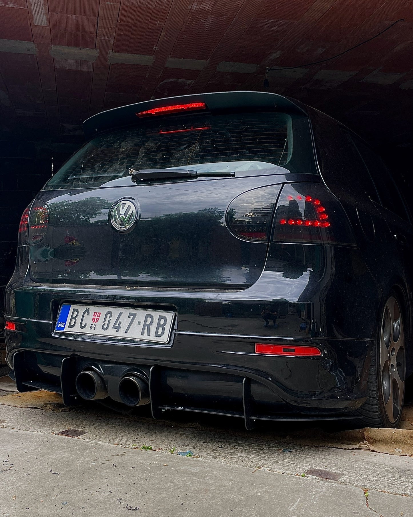Volkswagen Golf 5 R32/GTI Spoiler Extension - SOLAR DESIGN