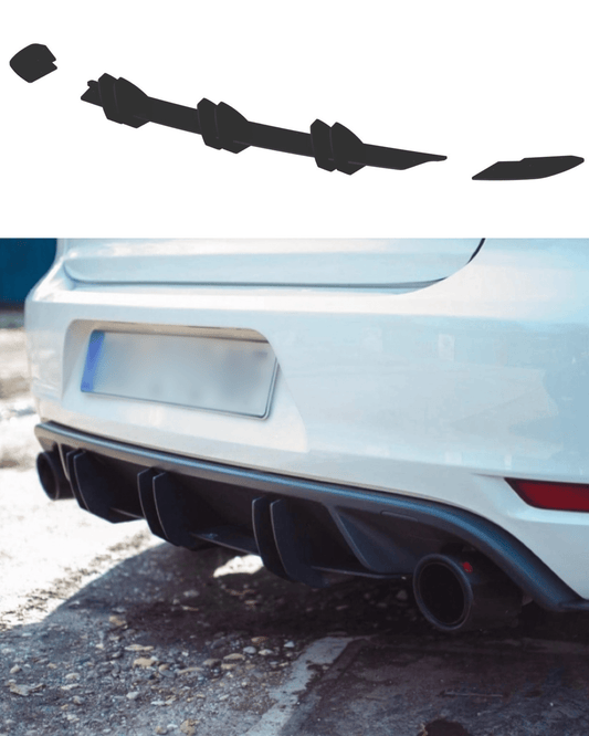 Volkswagen Golf 6 GTI Rear Diffuser V2 - SOLAR DESIGN