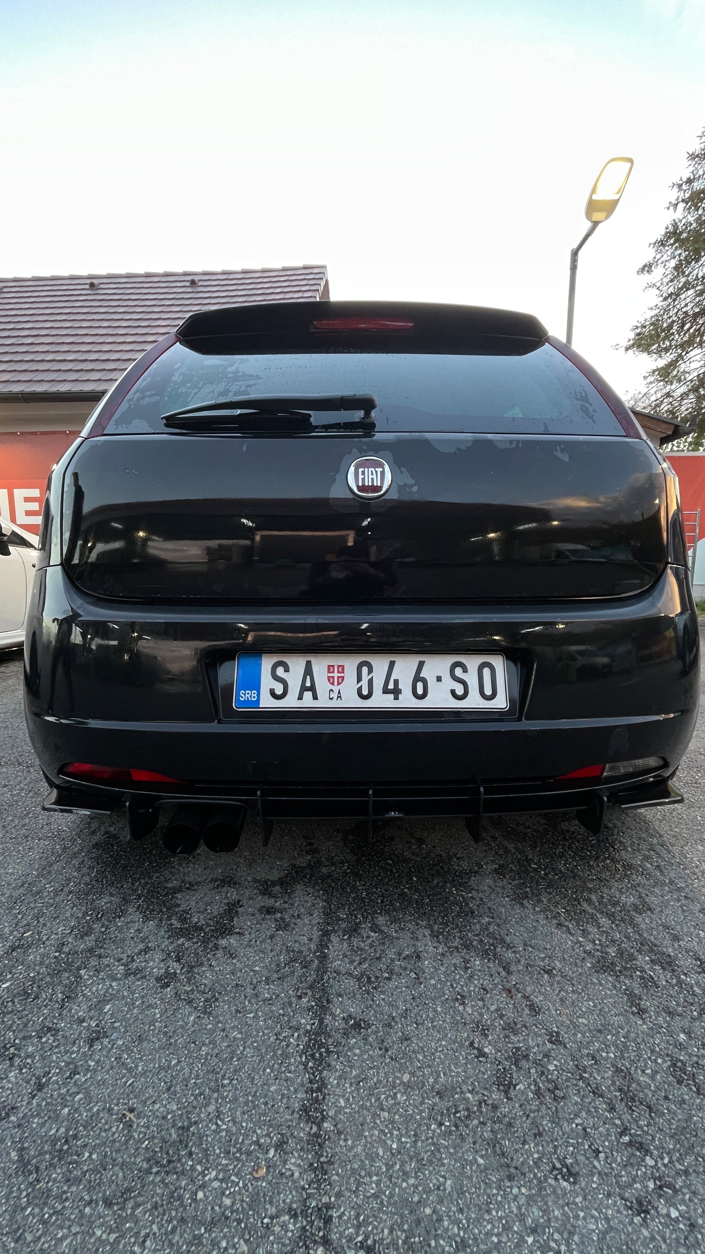 Fiat Grande Punto Rear diffuser - SOLAR DESIGN