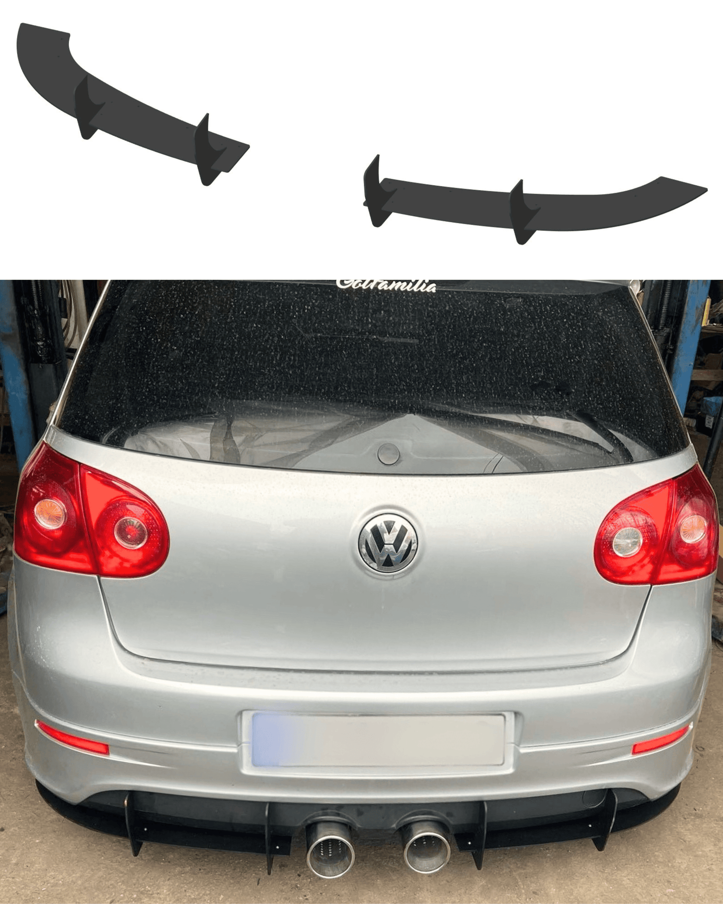 Volkswagen Golf 5 R32 Rear Diffuser - SOLAR DESIGN