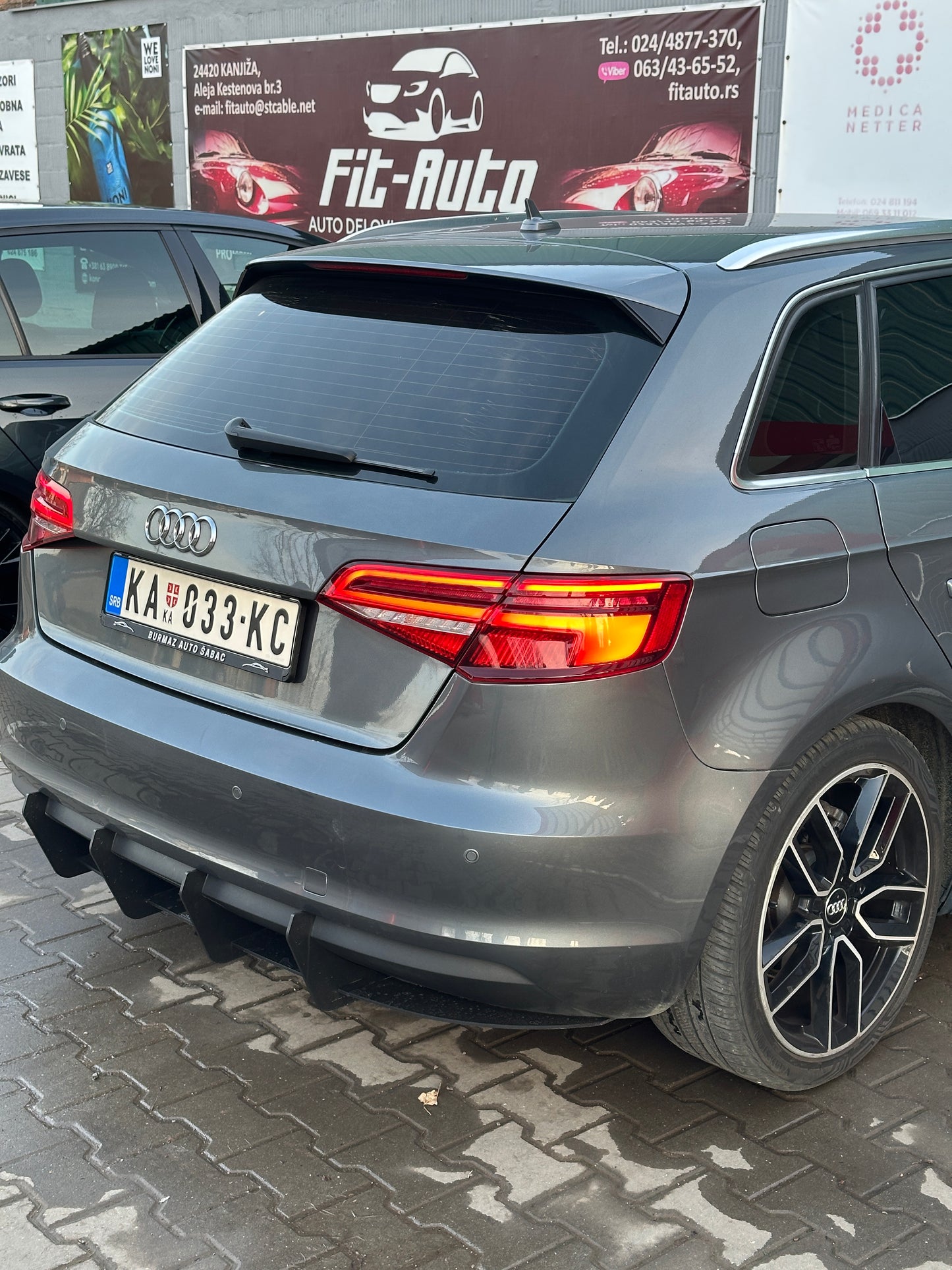 Audi A3 8V Sportback Rear Diffuser (2013-2016) - SOLAR DESIGN