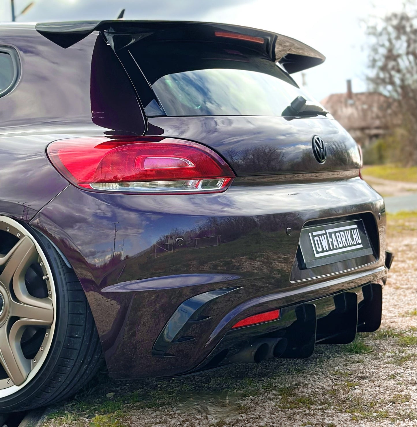 Volkswagen Scirocco Facelift Rear Diffuser - SOLAR DESIGN