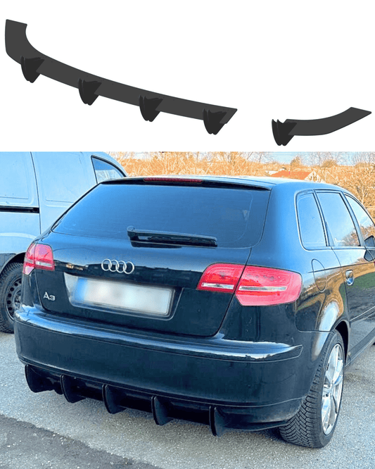 Audi A3 8P Pre-Facelift Rear Diffuser - SOLAR DESIGN