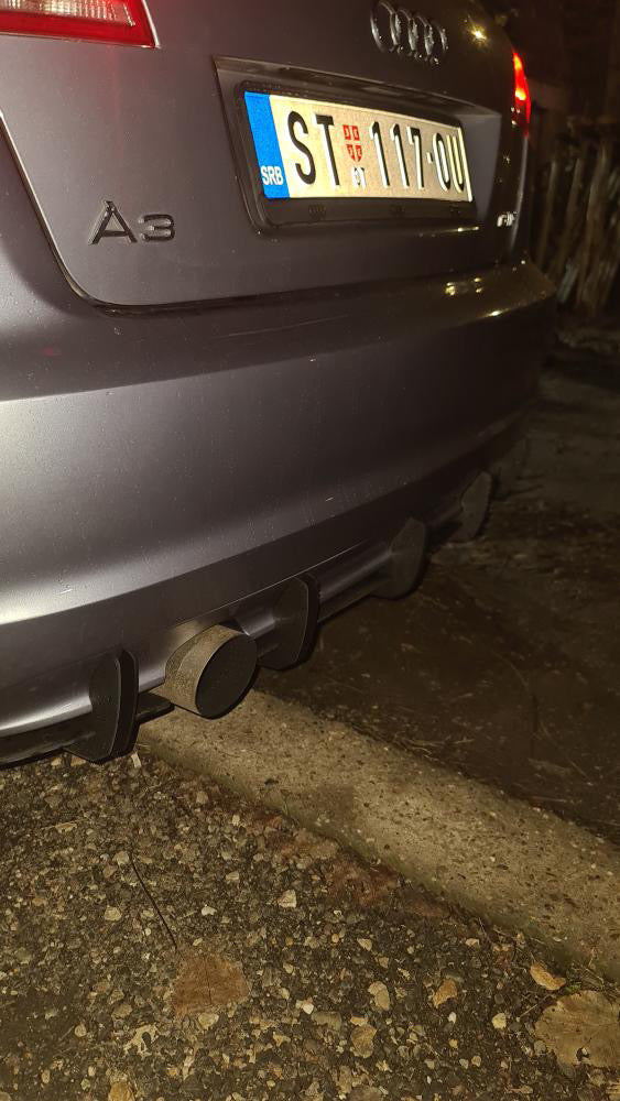 Audi A3 8P Facelift Sportback Rear Diffuser