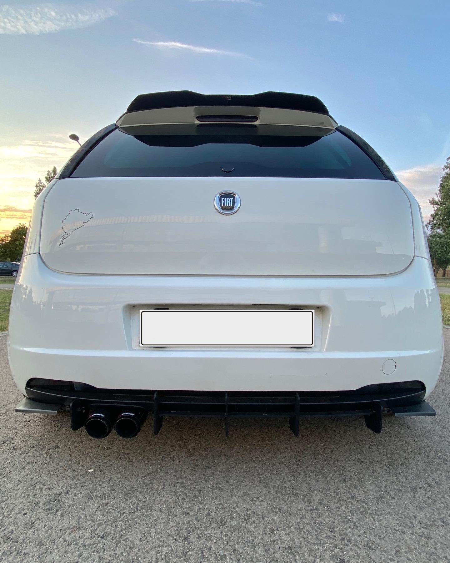 Fiat Grande Punto Rear diffuser - SOLAR DESIGN