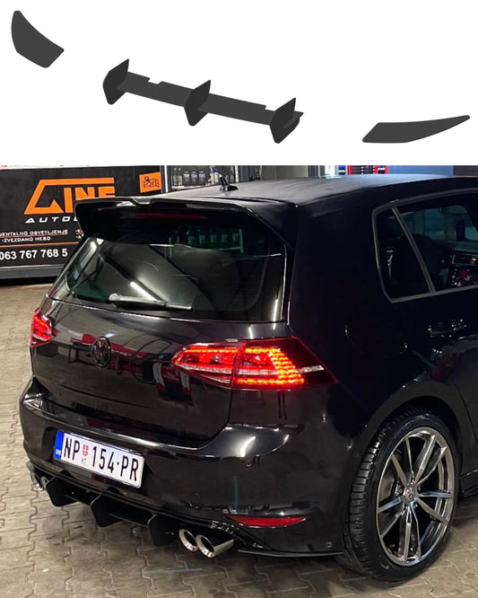Volkswagen Golf 7 R-Line Rear Diffuser - SOLAR DESIGN