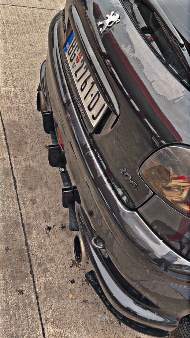 Peugeot 206 Rear Diffuser - SOLAR DESIGN
