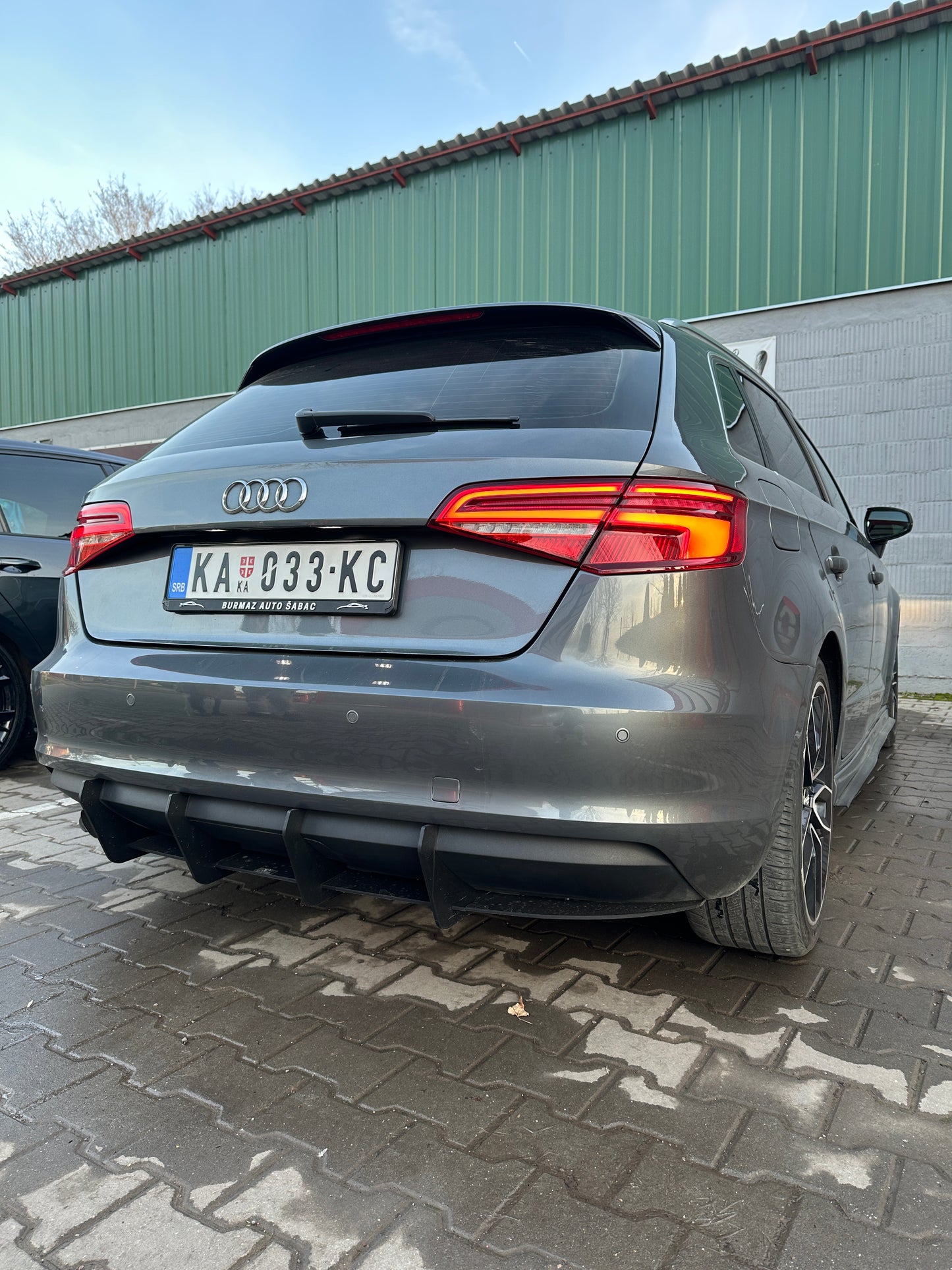 Audi A3 8V Sportback Rear Diffuser (2013-2016) - SOLAR DESIGN