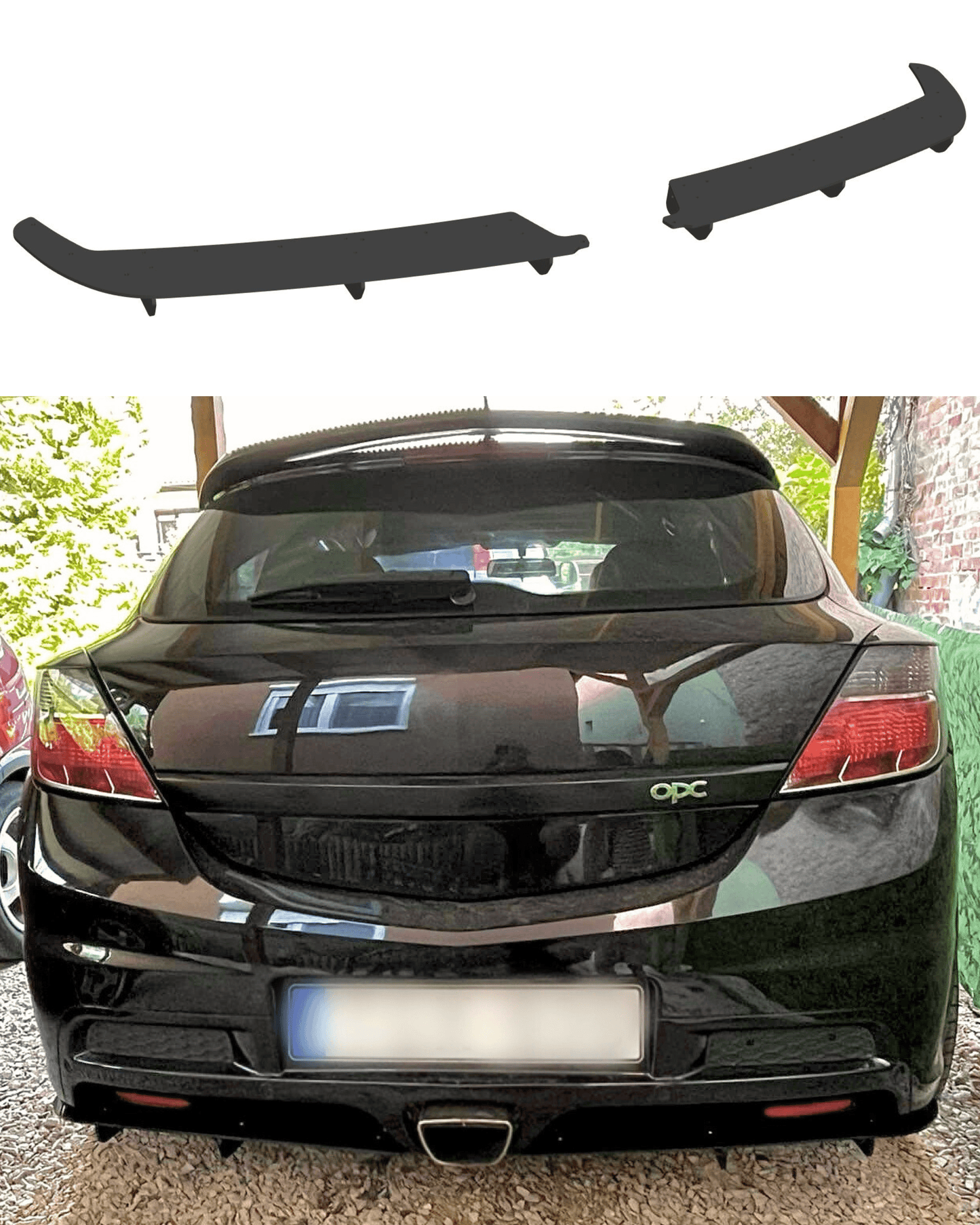 Opel Astra H OPC Rear Diffuser - SOLAR DESIGN