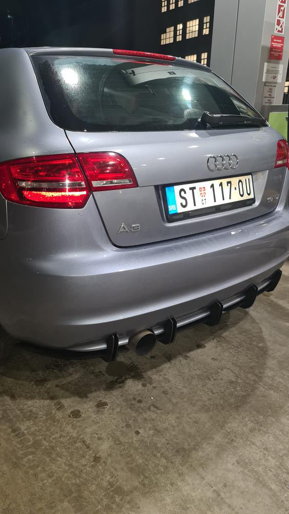 Audi A3 8P Facelift Sportback Rear Diffuser