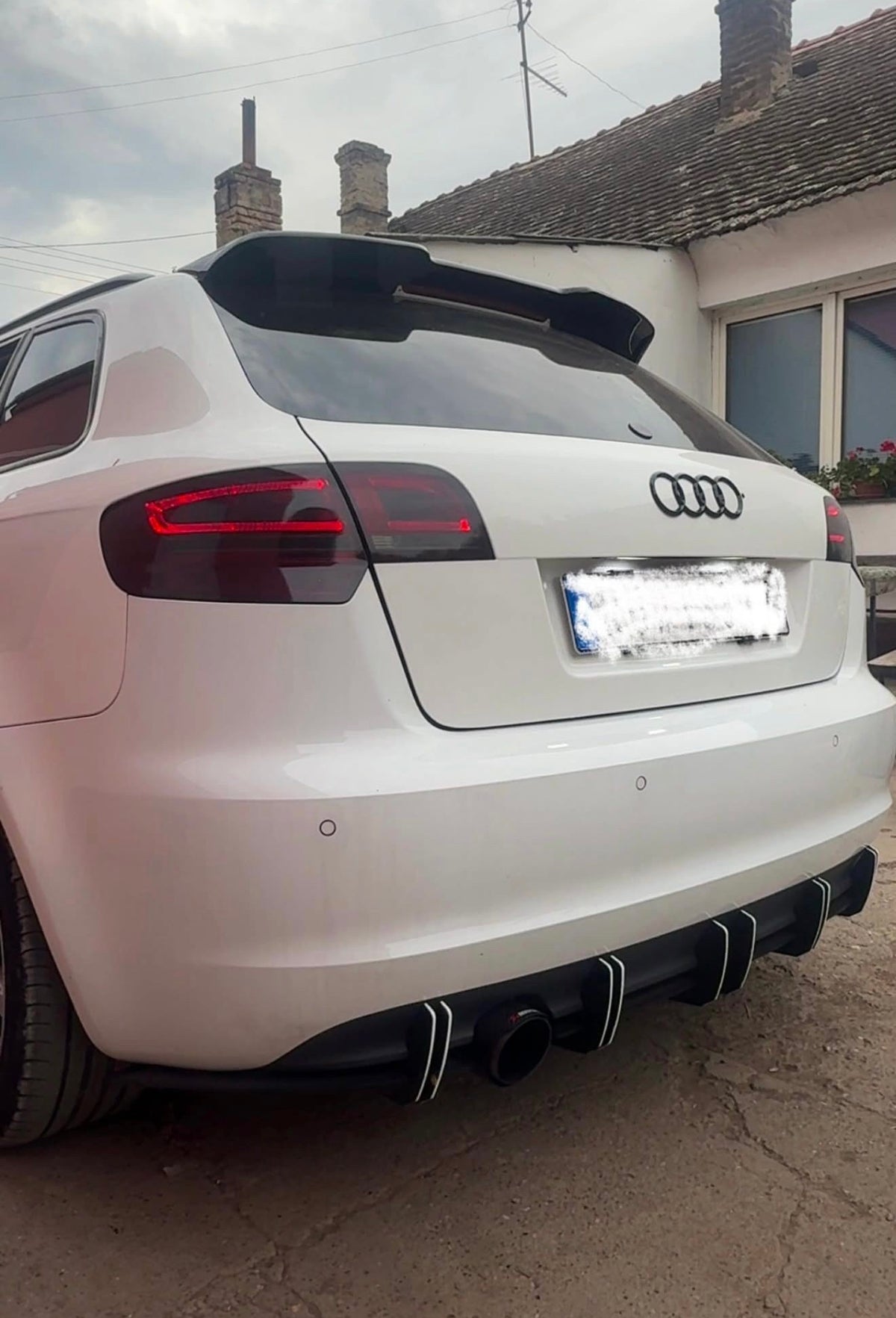 Audi A3 8P Facelift Sportback Rear Diffuser