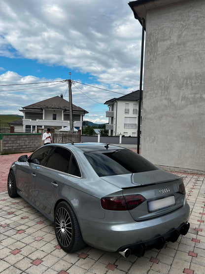 Audi A4 B8 Rear Diffuser for a dual-sided single exhaust