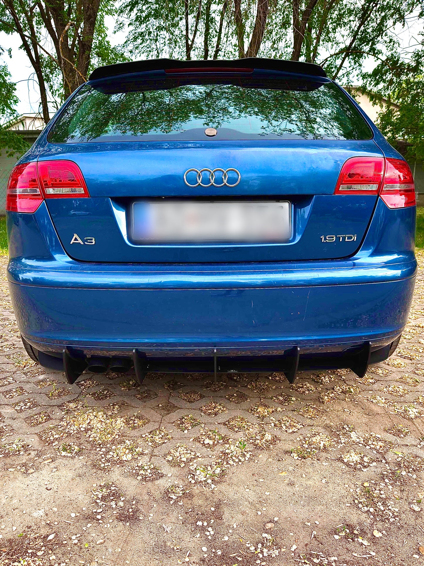 Audi A3 8P Pre-Facelift Sportback 5 Fin Rear Diffuser