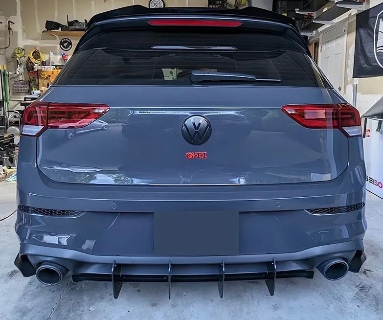 Volkswagen Golf 8 GTI Pre-Facelift Rear Diffuser V2 – SOLAR DESIGN