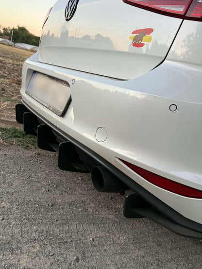Volkswagen Golf 7 GTI 6 FIN Rear Diffuser Pre-Facelift (2013-2016)