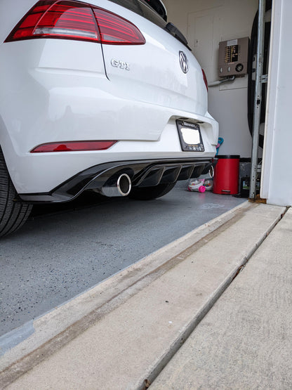 VW Golf MK7.5 GTI GTD Rear Diffuser (2016-2020) TCR Style Gloss Black