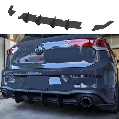 Volkswagen Golf 8 GTI Pre-Facelift Rear Diffuser V2