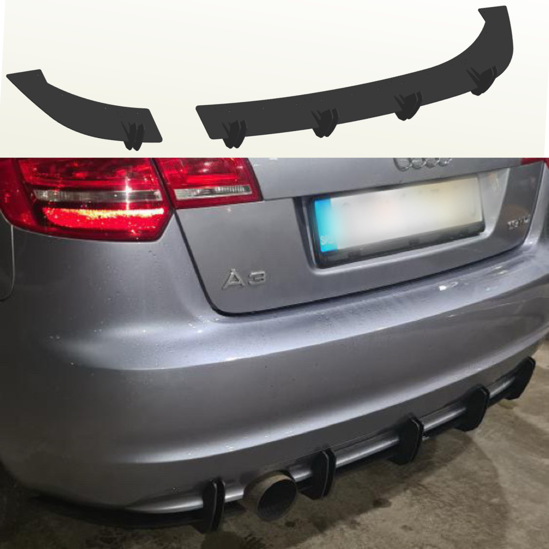 Audi A3 8P Facelift Sportback Rear Diffuser